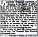 George William Dutton - License application